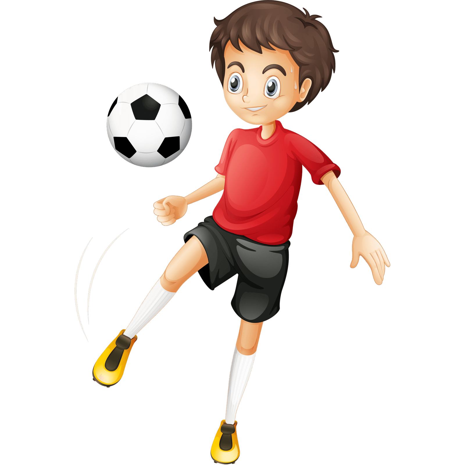 kid play football
